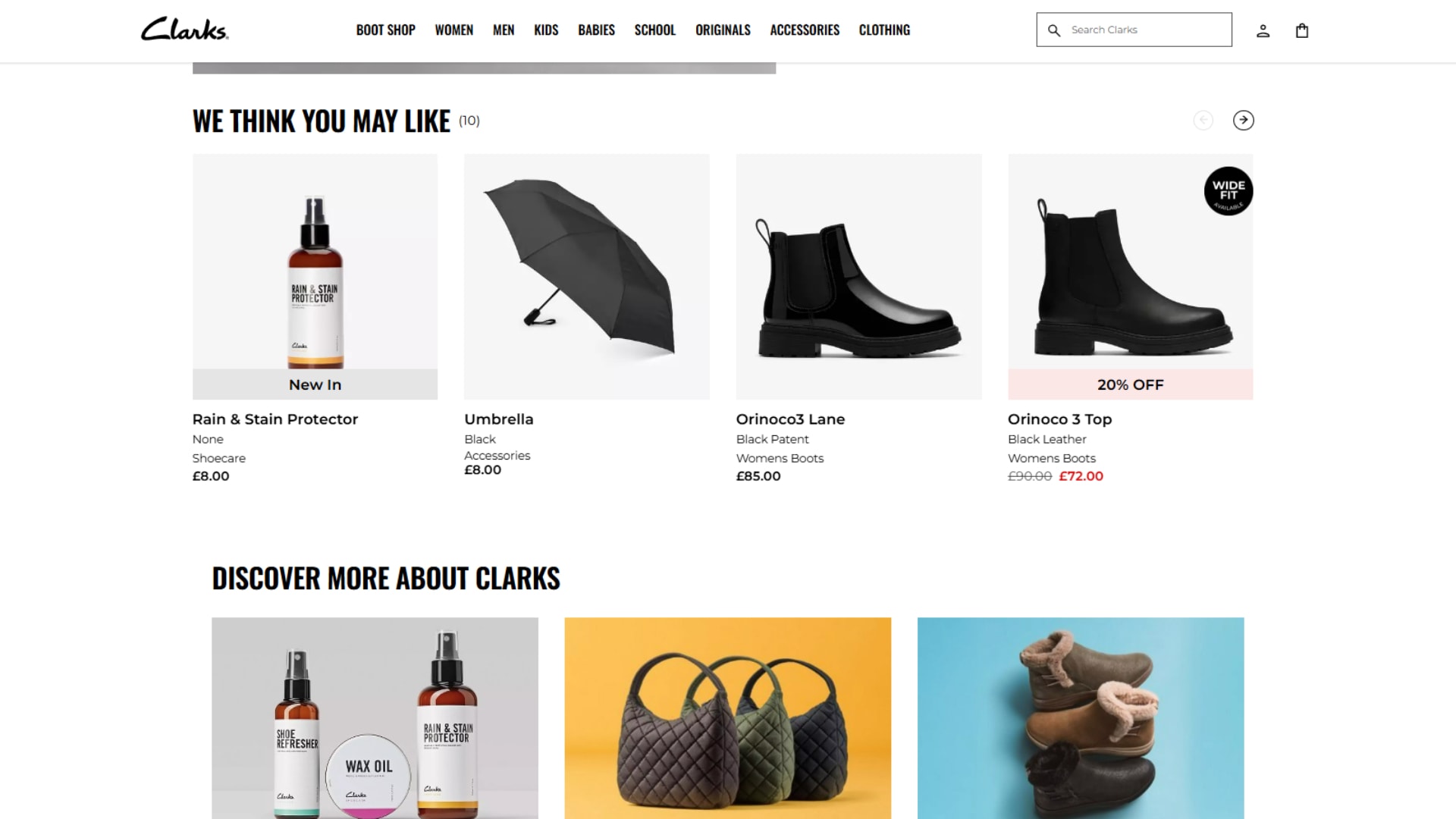 Clarks Shoes using AI search functionality for better product discoverability
