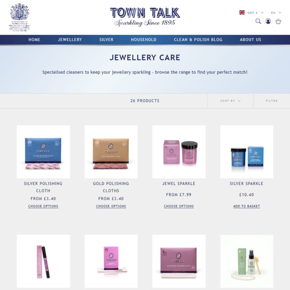 The storefront design for the heritage jewellery brand